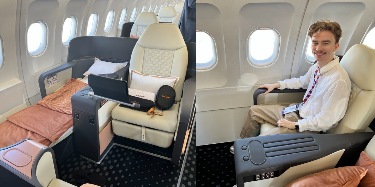 Je suis monté à bord de Beond, « la première compagnie aérienne de loisirs haut de gamme au monde » dotée de lits inclinables – mais je ne pense pas que ce soit mieux que la classe affaires.