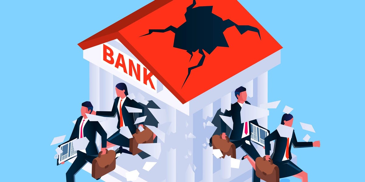 Les investisseurs et les économistes s’inquiètent d’une multiplication des faillites bancaires alors que les taux d’intérêt restent élevés.